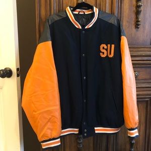Mens NCAA Syracuse University Wool Jacket- Size XL